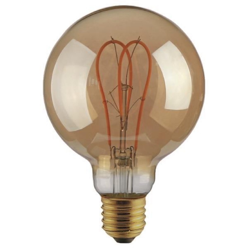 LED КРУШКА G125 FILAMENT DECOR 5W E27 2000K ЗЛАТИСТА