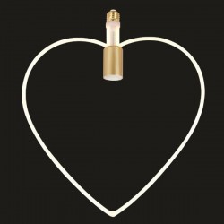 LED LAMP SOFT FILAMENT HEART SHAPE 12W E27 2700K 220-240V DIMMABLE FROST 147-78724