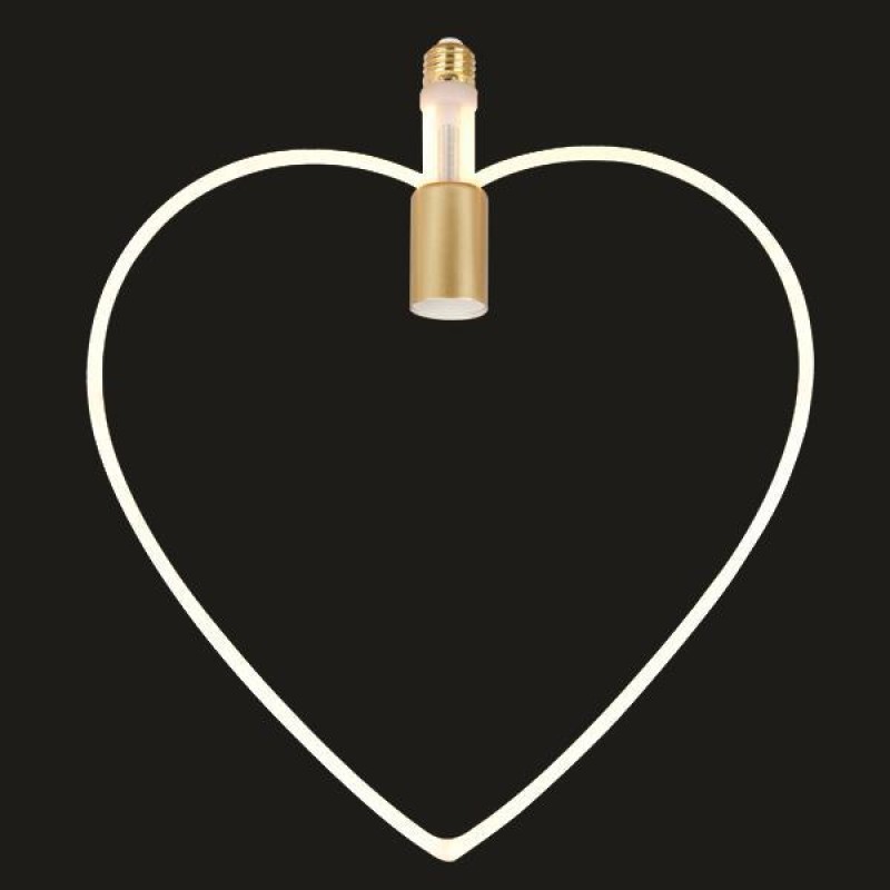 LED LAMP SOFT FILAMENT HEART SHAPE 12W E27 2700K 220-240V DIMMABLE FROST 147-78724