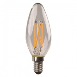 LED КРУШКА C37 КРЪСТЕН ФИЛАМЕНТ 6.5W E14 6500K LED КРУШКА C37 КРЪСТЕН ФИЛАМЕНТ 6.5W E14 6500K