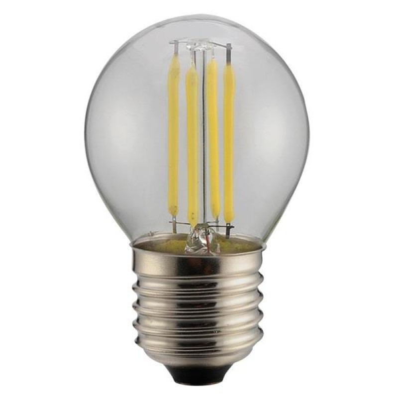 BULB LED FILAMENT G45 MINI GLOBE 4W E27 6500K 220-240V DIMMABLE CLEAR 147-81376