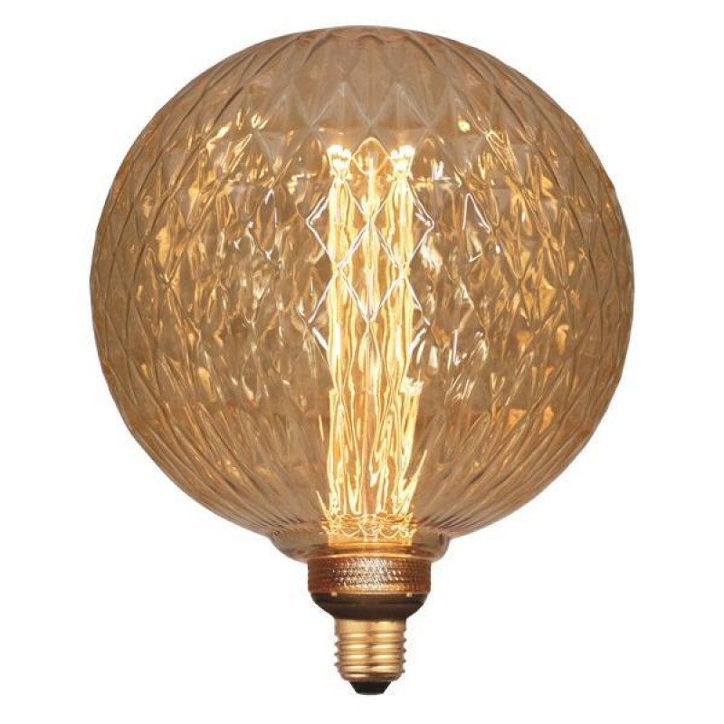 LED КРУШКА G200 3,5W Е27 2000K ЗЛАТИСТА СТЪКЛО ДИМИРУЕМА