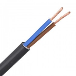 ГЪВКАВ КАБЕЛ H05VV-F 2X1 MM2 ЧЕРЕН