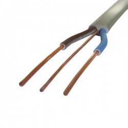 CABLE TWIN FLAT GREY 2X10+6mm2 150-25008 CABLE TWIN FLAT GREY 2X10+6mm2 150-25008