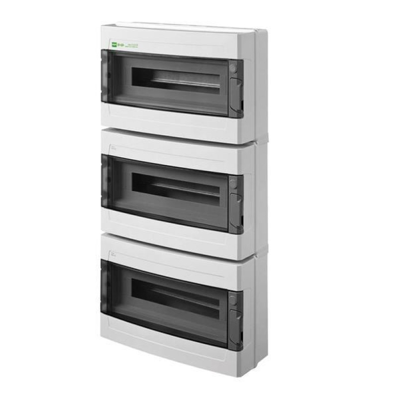 РАЗПРЕДЕЛИТЕЛНА КУТИЯ ВЪНШНА EP-LUX PLUS RN 3X18 IP65 PE+N