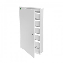 FUSE BOX FLUSH MOUNTING METALLIC KRAFT 6X24  IP30 (PE+N) 151-25225