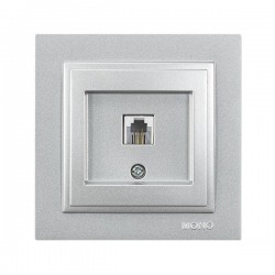 DESPINA NUMERIC PHONE SOCKET OUTLET RJ11 CAT3 SILVER 152-10438 DESPINA NUMERIC PHONE SOCKET OUTLET RJ11 CAT3 SILVER 152-10438