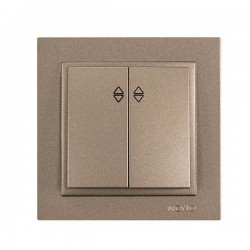DESPINA 2 GANG 2 WAY SWITCH LIGHT FUME 152-10507 DESPINA 2 GANG 2 WAY SWITCH LIGHT FUME 152-10507