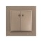DESPINA 2 GANG 2 WAY SWITCH LIGHT FUME 152-10507