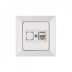 КОМПЮТЪРЕН КОНЕКТОР RJ45 КАТ. 6 - БЯЛ КОМПЮТЪРЕН КОНЕКТОР RJ45 КАТ. 6 - БЯЛ