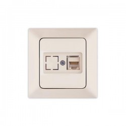 ДАТА БУКСА RJ45 КРЕМ