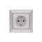 ДЕТСКОЗАЩИТЕН КОНТАКТ СЪС ЗАЩИТНО ЗАЗЕМЯВАНЕ СРЕБЪРЕН