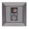 КОМПЮТЪРЕН КОНЕКТОР RJ45 ГРАФИТ