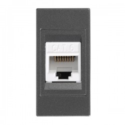 КОМУНИКАЦИОНЕН КОНТАКТ RJ45 CAT6 АНТРАЦИТ