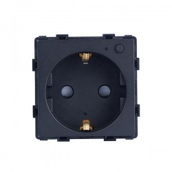 УМЕН КОНТАКТ ZIGBEE 16А С ИНДИКАТОР, БУТОН ВКЛ./ИЗКЛ. И ИЗМЕРВАНЕ НА КОНСУМАЦИЯТА, ЧЕРЕН