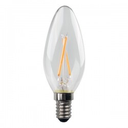 CROSSED FILAMENT LED CANDLE 5W E14 2700K 220-240V CLEAR 3pcs 182-81121