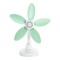 TABLE FAN WITH CLIP AND FLEXIBLE BLADES WHITE-MINT Φ34 12W 300-20515