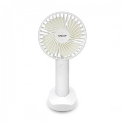 HAND FAN RECHARGEABLE WITH USB AND MOBILE BASE Φ10 WHITE 300-20524 HAND FAN RECHARGEABLE WITH USB AND MOBILE BASE Φ10 WHITE 300-20524