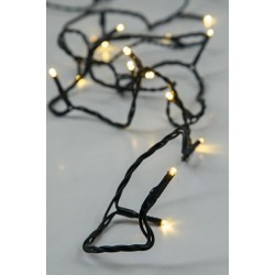 LINE, 192 LED 3mm, BATTERY BOX 3xAA, 8 M/F & MEMORY, TIMER, GREEN PVC WIRE, WARM WHITE LED, PER 10cm, LEAD WIRE 30cm, IP44, DISPLAY BOX (16pcs) 600-05701