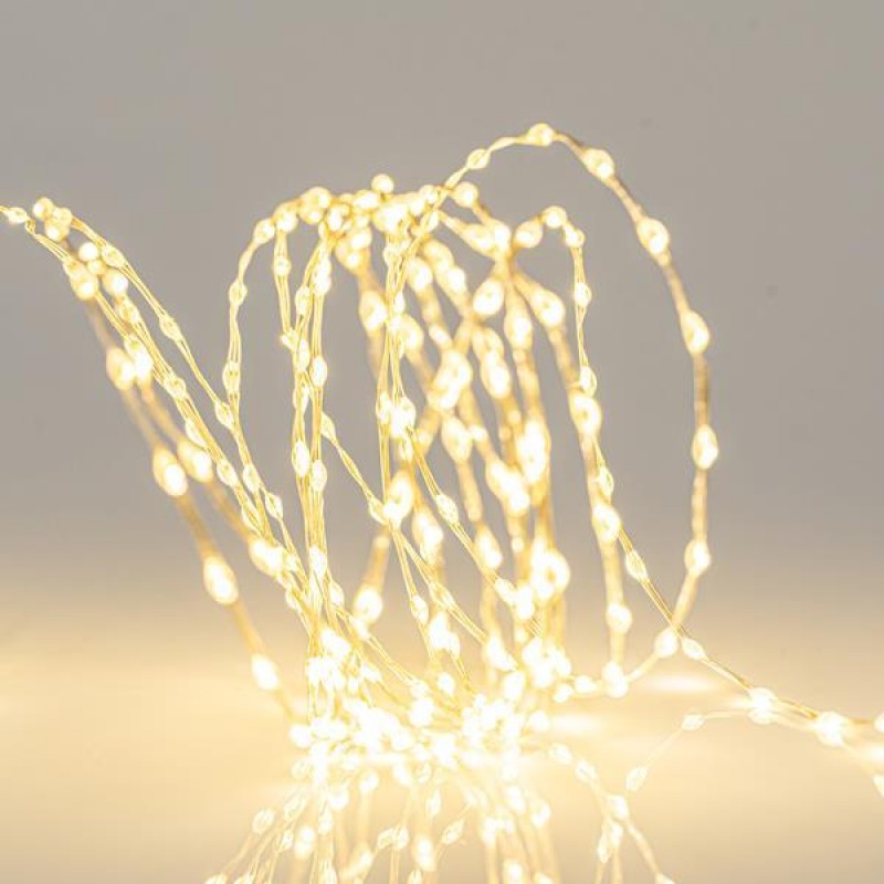 МИНИ LED ЛАМПИЧКИ СРЕБЪРЕН КАБЕЛ