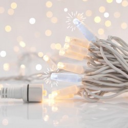 ПРАЗНИЧНА LED ЛИНИЯ 100 LED С БЯЛ КАУЧУКОВ КАБЕЛ ПРАЗНИЧНА LED ЛИНИЯ 100 LED С БЯЛ КАУЧУКОВ КАБЕЛ