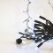 LINE, 100 LED 5mm WITH CUPS, 230V, CONNECTOR UNTIL 9, GREEN RUBBER WIRE, 90 BLUE LED + 10 WHITE FLASH LED PER 10cm, LEAD WIRE 1.5m, IP65 600-11103