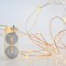 LINE, 12 MINI LED, BATTERY BOX 2xCR2032, BRONZE COPPER WIRE, DAYLIGHT LED PER 10cm, LEAD WIRE 10cm, IP20 600-11241