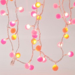 СВЕТЛИННА ГИРЛЯНДА С ПАМУЧНИ ТОПЧЕТА 100 LED