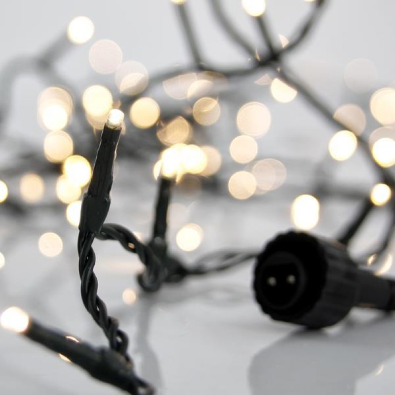 SNAKE, 800 LED 3mm, 31V ADAPTOR, CONNECTOR UNTIL 2, GREEN WIRE, SOFT WHITE LED PER 2cm, LEAD WIRE 3m, IP44 600-11312