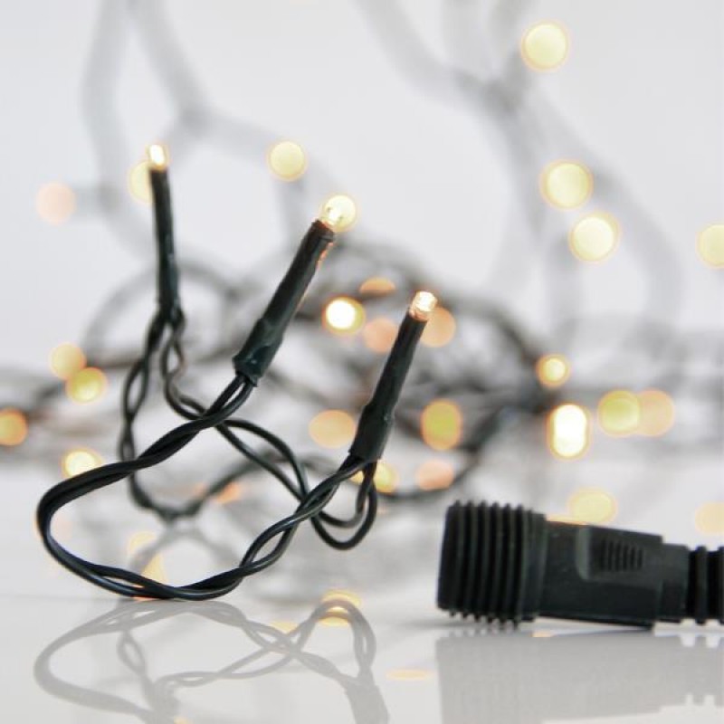 SNAKE, 1300 LED 3mm, 31V ADAPTOR, CONNECTOR UNTIL 2, GREEN WIRE, SOFT WHITE LED PER 2cm, LEAD WIRE 3m, IP44 600-11313