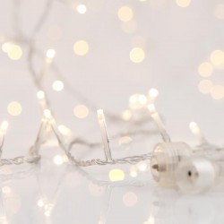 LINE, 300 LED 3mm, 31V ADAPTOR, CONNECTOR UNTIL 3, TRANSPARENT WIRE, WARM WHITE LED PER 5cm, LEAD WIRE 3m, IP44 600-11324