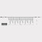 ICICLE, 144 LED 3mm, 36V ADAPTOR, CONNECTOR UNTIL 3, TRANSPARENT WIRE, WHITE LED (H60 x W300cm, 5/7/5/7), LEAD WIRE 3m, IP44 600-11355