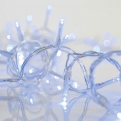 СИНЯ LED ЗАВЕСА С 144 СВЕТЛИНИ