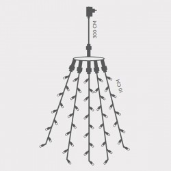 ОКТОПОД С 175 LED СВЕТЛИНИ ОКТОПОД С 175 LED СВЕТЛИНИ