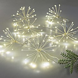 BOUQUETS 120 MINI LED WITH ADAPTOR, 6 BOUGUETS x 20 LED, 20 WIRES x 5cm , SILVER COPPER WIRE, WARM WHITE LED, BOUQUETS SPACE 30cm, LEADWIRE 3m, IP44 600-11449 BOUQUETS 120 MINI LED WITH ADAPTOR, 6 BOUGUETS x 20 LED, 20 WIRES x 5cm , SILVER COPPER WIRE, WARM WHITE LED, BOUQUETS SPACE 30cm, LEADWIRE 3m, IP44 600-11449