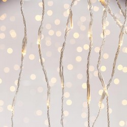 CURTAIN, 240 LED 3mm, 31V ADAPTOR WITH SNOWFALL MULTIFUNCTION, TRANSPARENT WIRE, WARM WHITE LED (H100 x W200cm, 20 LINES x 12 LED), LEAD WIRE 3m, IP44 600-11455 CURTAIN, 240 LED 3mm, 31V ADAPTOR WITH SNOWFALL MULTIFUNCTION, TRANSPARENT WIRE, WARM WHITE LED (H100 x W200cm, 20 LINES x 12 LED), LEAD WIRE 3m, IP44 600-11455