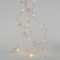 LINE, 20 MINI LED, WITH ACRYLIC FLOWERS AND PEARLS, BATTERY BOX 2xAA, TIMER, SILVER COPPER WIRE, WARM WHITE LED, PER 7,5cm, LEAD WIRE 50cm, IP20 600-11479