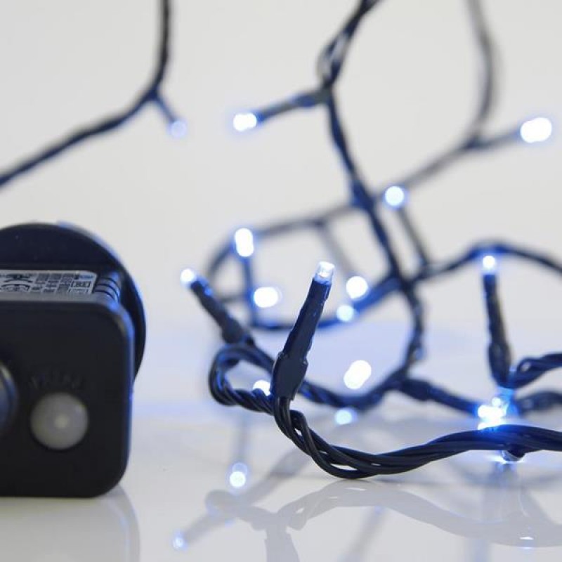 СВЕТЛИННА ЛИНИЯ С 100 LED СИНИ СВЕТЛИНИ