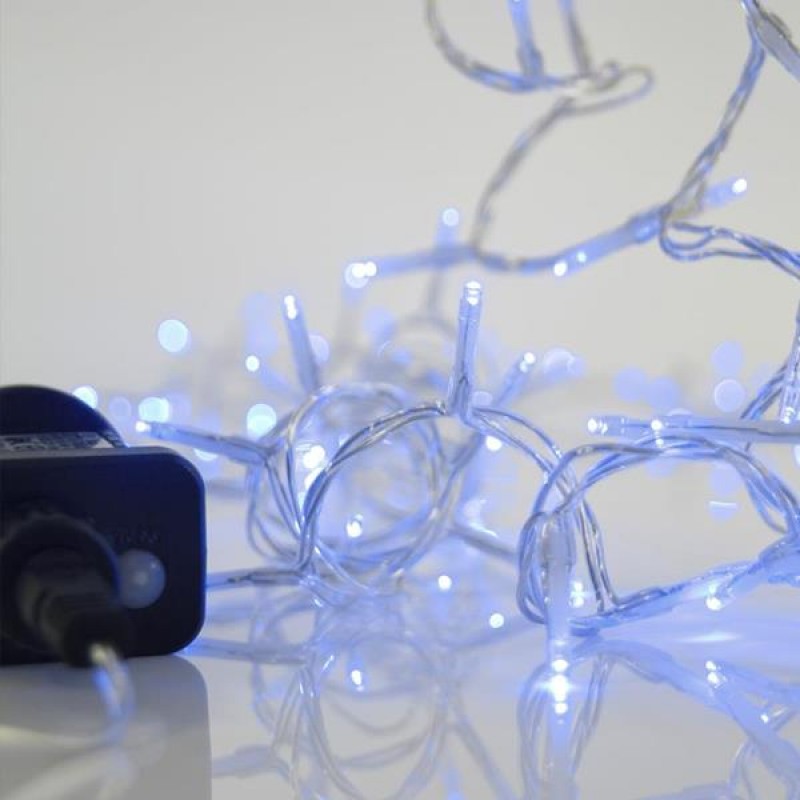 СВЕТЛИННА ЛИНИЯ С 100 LED СВЕТЛИНИ В СИН ЦВЯТ
