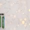 LINE, 50 MINI LED, BATTERY BOX 3xAA, SILVER COPPER WIRE, DAYLIGHT LED PER 10cm, LEAD WIRE 10cm, IP20 600-11719