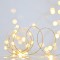 LINE 100 MINI LED, 4.5V ADAPTOR, STEADY, SILVER COPPER WIRE, DAYLIGHT LED PER 10cm, LEAD WIRE 5m, IP44 600-11731