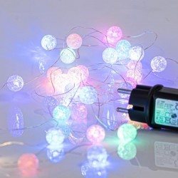LINE, 100 MINI LED ACRYLIC BALL 2cm, STEADY ADAPTOR 4,5V, GSILVER COPPER WIRE, OPAL COLORS LED PER 5cm, LEAD WIRE 3m, IP44 600-11926 LINE, 100 MINI LED ACRYLIC BALL 2cm, STEADY ADAPTOR 4,5V, GSILVER COPPER WIRE, OPAL COLORS LED PER 5cm, LEAD WIRE 3m, IP44 600-11926