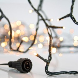 LINE, 200 LED 3mm, 31V ADAPTOR, 4 CONNECTOR UNTIL 3 SET, GREEN PVC WIRE, WARM WHITE LED, PER 5cm, LEAD WIRE 3m, IP44 600-15321