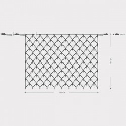 КОЛЕДНА МРЕЖА 160 LED ТОПЛА БЯЛА СВЕТЛИНА 150X300 СМ КОЛЕДНА МРЕЖА 160 LED ТОПЛА БЯЛА СВЕТЛИНА 150X300 СМ
