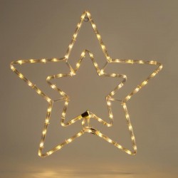 LED СВЕТЛИННА ВЕРИГА DOUBLE STAR 3M - ТОПЛА БЯЛА СВЕТЛИНА