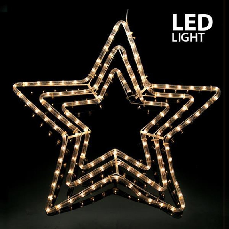 ТРОЙНА ЗВЕЗДА С LED ОСВЕТЛЕНИЕ - 4.70 М
