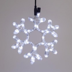 СНЕЖИНКА С LED ЛЕНТА 2М, БЯЛА СНЕЖИНКА С LED ЛЕНТА 2М, БЯЛА