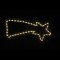 COMMET, 2m LED ROPE LIGHT, 2-WAY, WARM WHITE, 71x29cm, IP44 600-20010