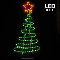 TREE, 5m LED ROPE LIGHT, 2-WAY, WITH PROGRAM, GREEN - ORANGE, 112x51cm, IP44 600-20013 TREE, 5m LED ROPE LIGHT, 2-WAY, WITH PROGRAM, GREEN - ORANGE, 112x51cm, IP44 600-20013