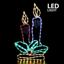 CANDLES, 6m LED ROPE LIGHT, 2-WAY, 42x70cm, IP44 600-20017 CANDLES, 6m LED ROPE LIGHT, 2-WAY, 42x70cm, IP44 600-20017